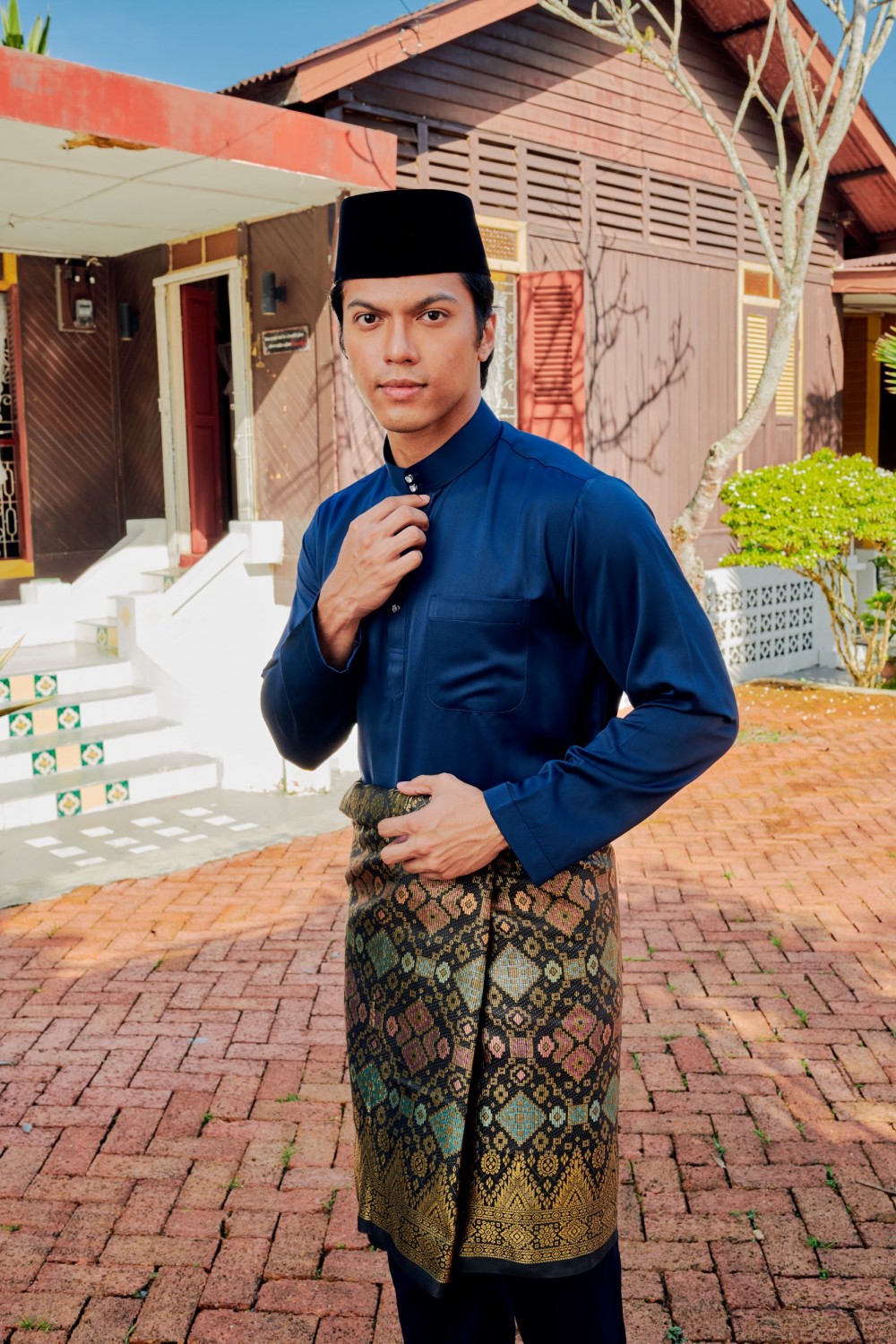 Musa Baju Melayu - Navy Blue